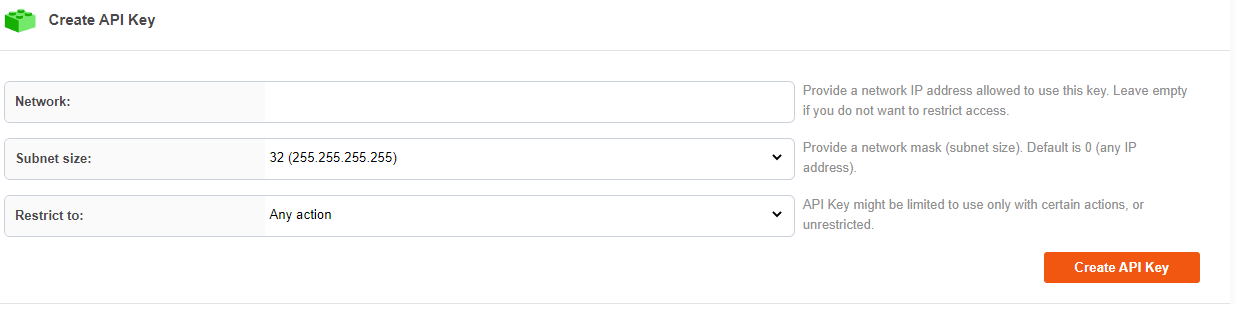 Création d'une clé API PopAds